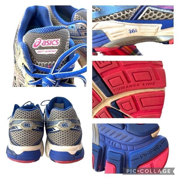 ASICS Gel GT1000 DUOMAX Women Running Shoes Metallic Blue Grey Pink Size 9 SPEVA - Picture 7 of 9